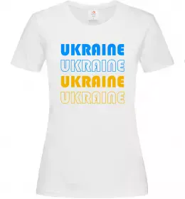 Женская футболка Ukraine різними кольорами Белый фото