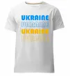 Мужская премиум футболка Ukraine різними кольорами Белый Мужская премиум футболка Ukraine різними кольорами Белый фото