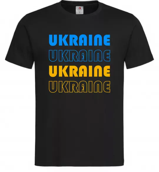 Мужская футболка Ukraine різними кольорами Черный фото