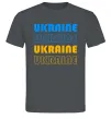 Мужская футболка Ukraine різними кольорами Графит фото