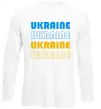 Лонгслив Ukraine різними кольорами Белый фото