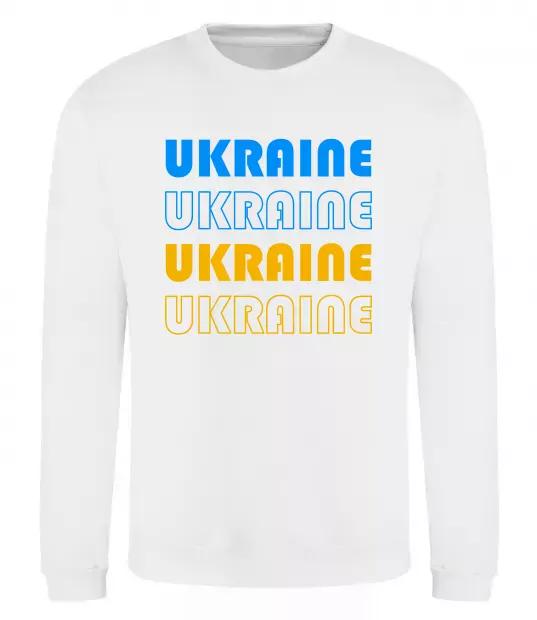 Свитшот Ukraine різними кольорами Белый фото