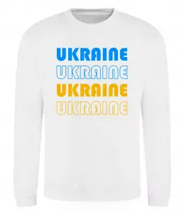 Свитшот Ukraine різними кольорами Белый фото