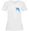 Жіноча футболка Ластівка блакитна парні ВИШИВКА Білий Жіноча футболка Ластівка блакитна парні ВИШИВКА Білий фото