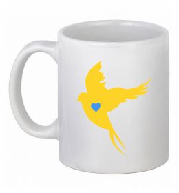 Чашка керамічна Ластівка жовта парні ВИШИВКА