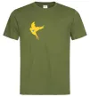 Мужская футболка Ластівка жовта парні ВИШИВКА Оливковый Мужская футболка Ластівка жовта парні ВИШИВКА Оливковый фото