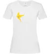Жіноча футболка Ластівка жовта парні ВИШИВКА Білий фото