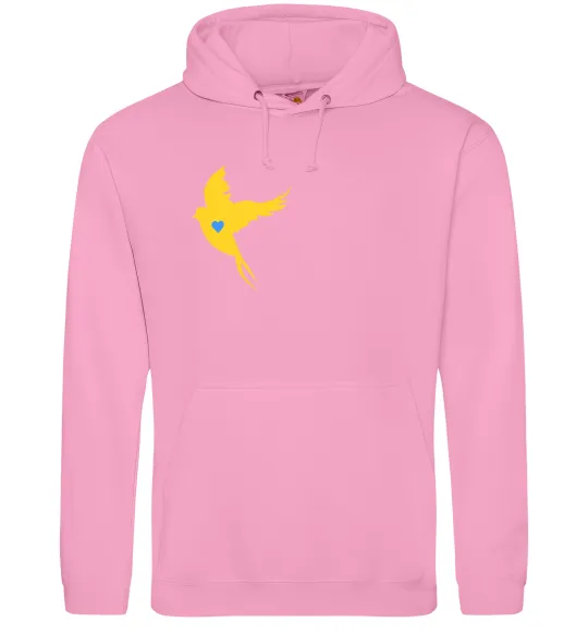 Жіноча толстовка (худі) Ластівка жовта парні ВИШИВКА Рожевий фото