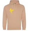 Жіноча толстовка (худі) Ластівка жовта парні ВИШИВКА Пісочний Жіноча толстовка (худі) Ластівка жовта парні ВИШИВКА Пісочний фото