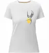 Жіноча преміум футболка Ластівка Герб ВИШИВКА Білий фото