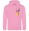 Мужская толстовка (худи) Ластівка Герб ВИШИВКА Розовый фото
