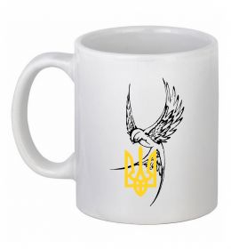 Чашка керамическая Ластівка Герб ВИШИВКА