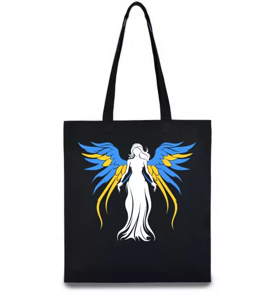 Эко-сумка Україна Янгол Черный фото