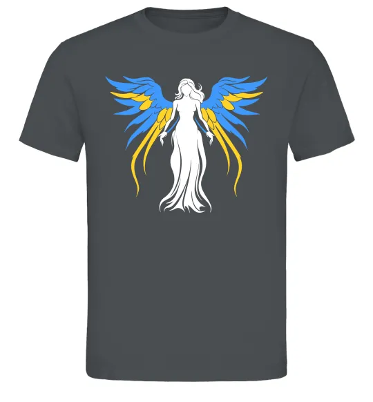 Мужская футболка Україна Янгол Графит фото