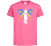 Детская футболка Україна Янгол Ярко-розовый фото