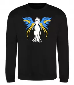 Свитшот Україна Янгол Черный фото