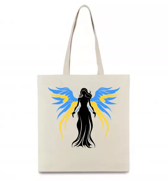 Эко-сумка Україна Янгол Бежевый фото