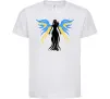 Детская футболка Україна Янгол Белый фото