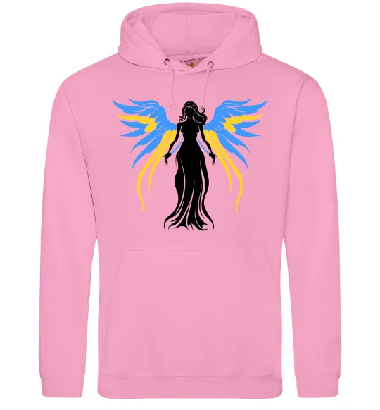 Женская толстовка (худи) Україна Янгол Розовый фото