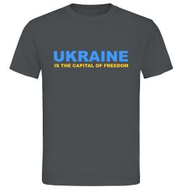 Мужская футболка Ukraine capital of freedom