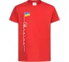 Детская футболка Ukraine Flag Красный Детская футболка Ukraine Flag Красный фото