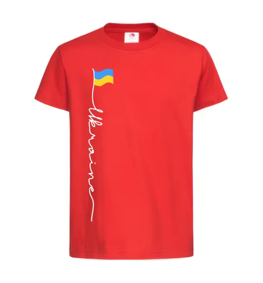 Детская футболка Ukraine Flag Красный фото