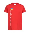 Детская футболка Ukraine Flag Красный фото