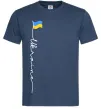 Чоловіча футболка Ukraine Flag Темно-синій Чоловіча футболка Ukraine Flag Темно-синій фото