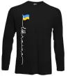 Лонгслив Ukraine Flag Черный Лонгслив Ukraine Flag Черный фото