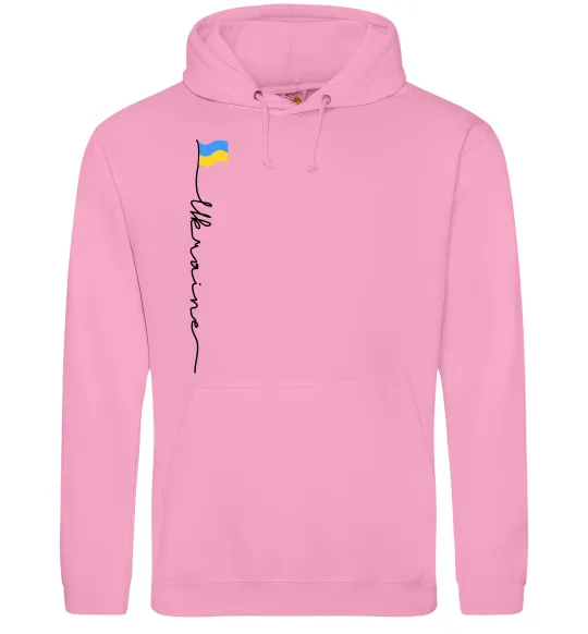 Мужская толстовка (худи) Ukraine Flag Розовый фото
