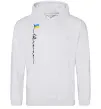 Женская толстовка (худи) Ukraine Flag Серый меланж Женская толстовка (худи) Ukraine Flag Серый меланж фото