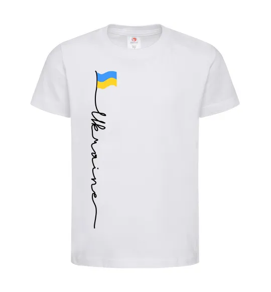 Детская футболка Ukraine Flag Белый фото