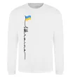 Світшот Ukraine Flag Білий фото
