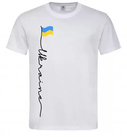 Чоловіча футболка Ukraine Flag Білий фото
