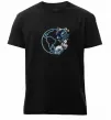 Мужская премиум футболка Земля квіти Черный фото
