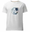 Мужская премиум футболка Земля квіти Белый фото