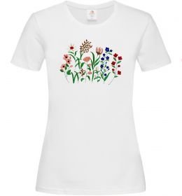 Жіноча футболка Квіти ВИШИВКА Жіноча футболка Квіти ВИШИВКА