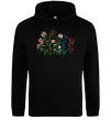 Мужская толстовка (худи) Квіти ВИШИВКА Черный Мужская толстовка (худи) Квіти ВИШИВКА Черный фото