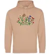 Мужская толстовка (худи) Квіти ВИШИВКА Песочный Мужская толстовка (худи) Квіти ВИШИВКА Песочный фото