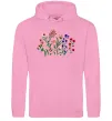 Женская толстовка (худи) Квіти ВИШИВКА Розовый фото