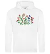 Женская толстовка (худи) Квіти ВИШИВКА Белый Женская толстовка (худи) Квіти ВИШИВКА Белый фото