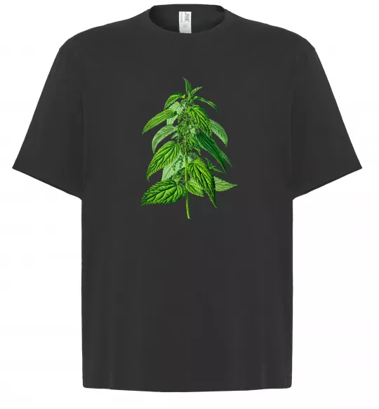 Футболка Оверсайз Кропива Черный фото