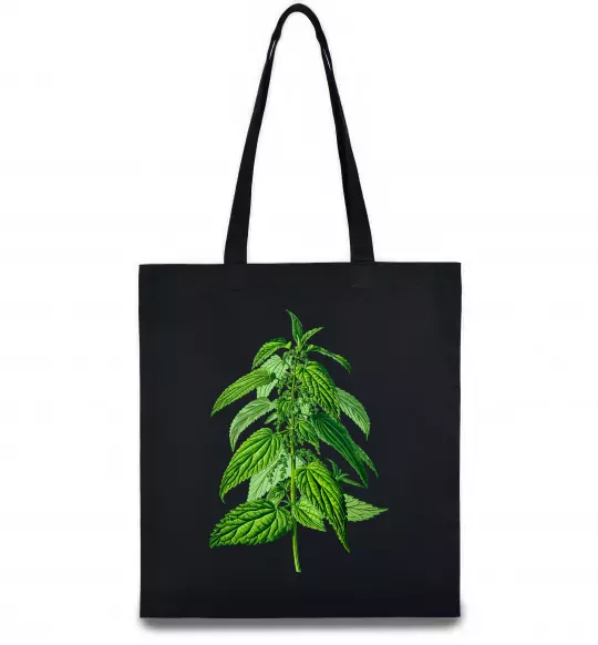 Еко-сумка Кропива Чорний фото