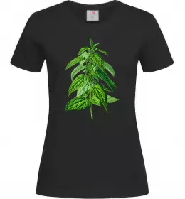 Женская футболка Кропива Черный фото