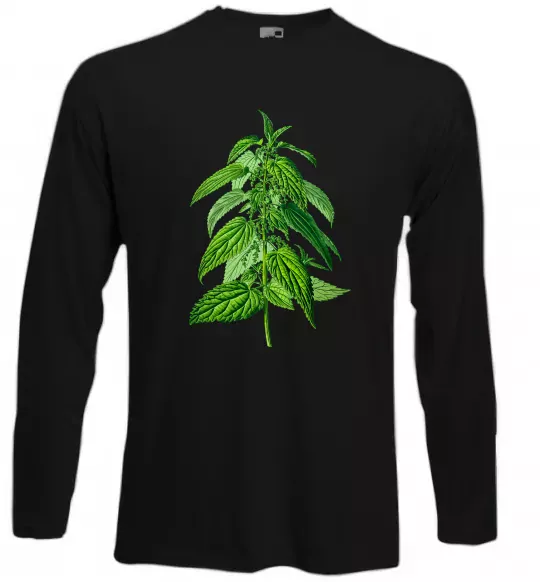 Лонгслив Кропива Черный фото