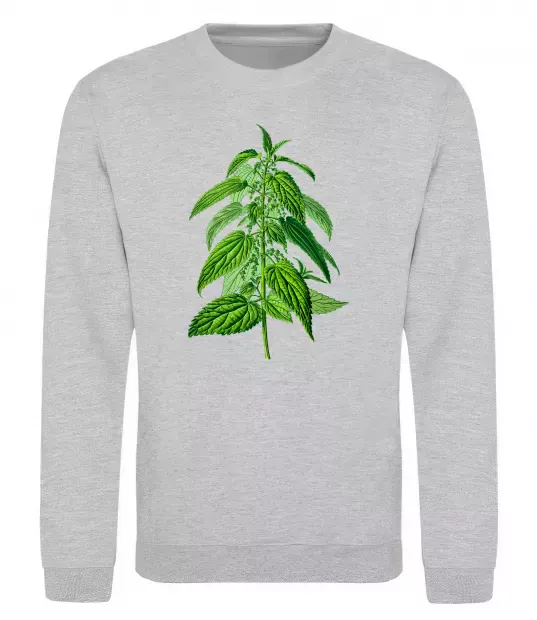 Світшот Кропива Сірий меланж фото