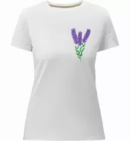 Жіноча преміум футболка Мозок з квітами Чорний фото