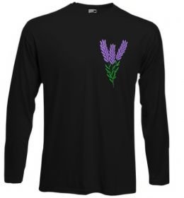 Лонгслив Лаванда ВИШИВКА