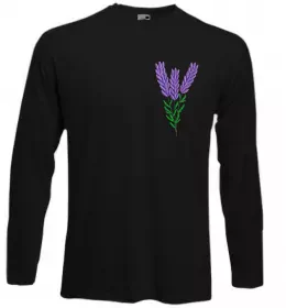 Лонгслів Мозок з квітами Білий фото