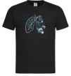 Чоловіча футболка Легені квіти Чорний фото
